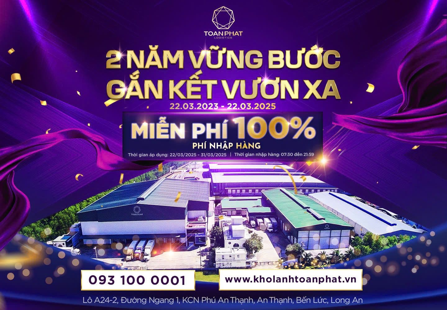 Toan Phat Refrigerated Warehouse celebrates 2nd anniversary - Showing gratitude to customers with special promotion program