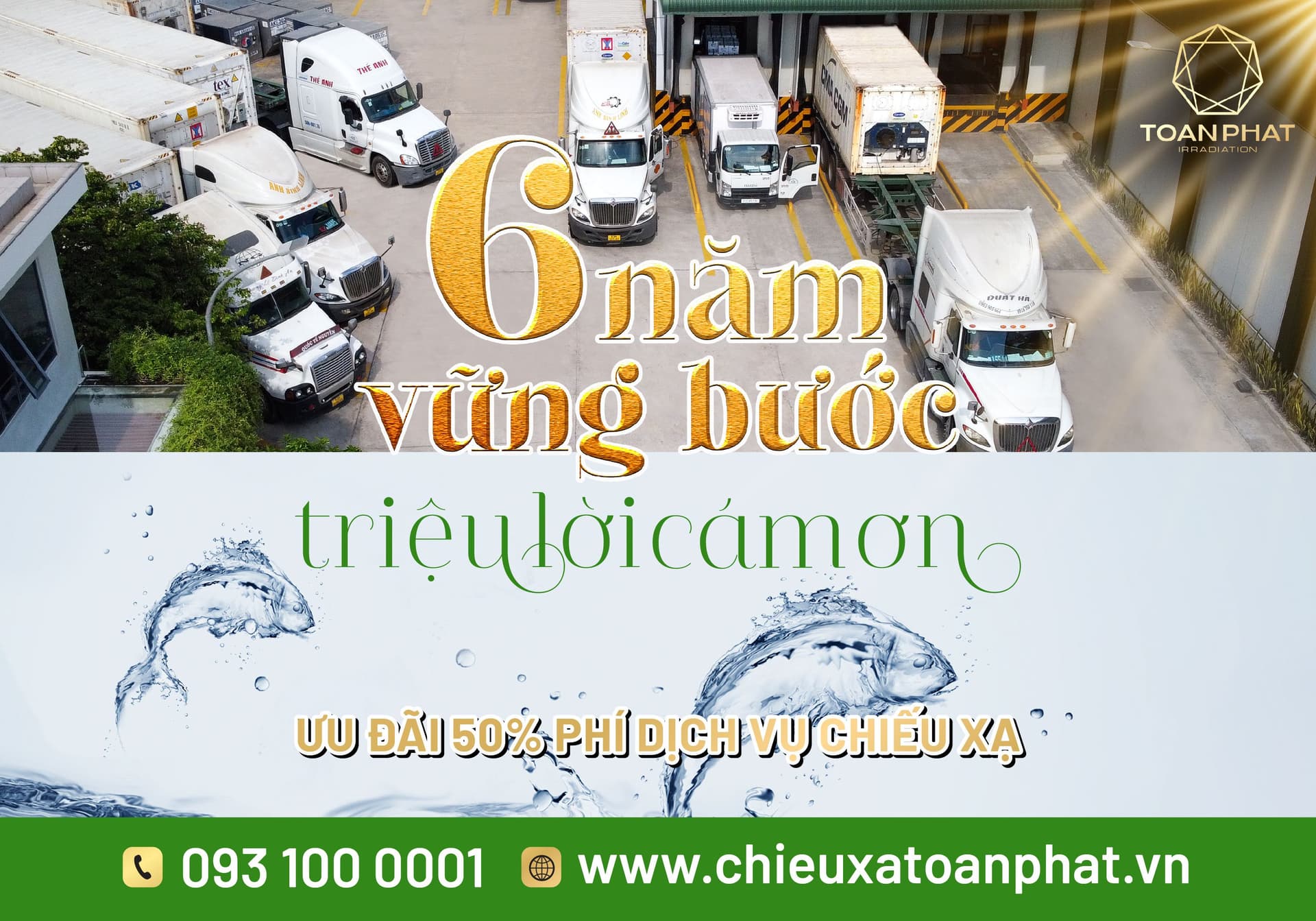 06 Years of Steady Progress – Millions of Thanks: 50% Discount on Irradiation Services