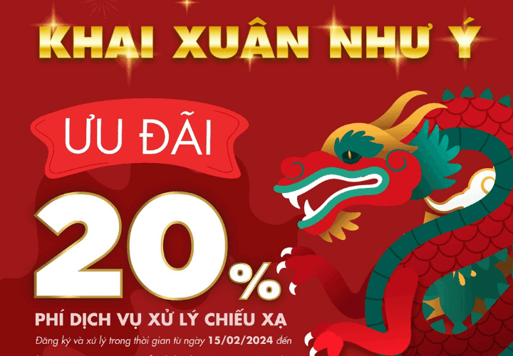 Khai Xuân Như Ý: Nhà máy Chiếu xạ Toàn Phát ưu đãi 20% nhân dịp năm mới Giáp Thìn 2024