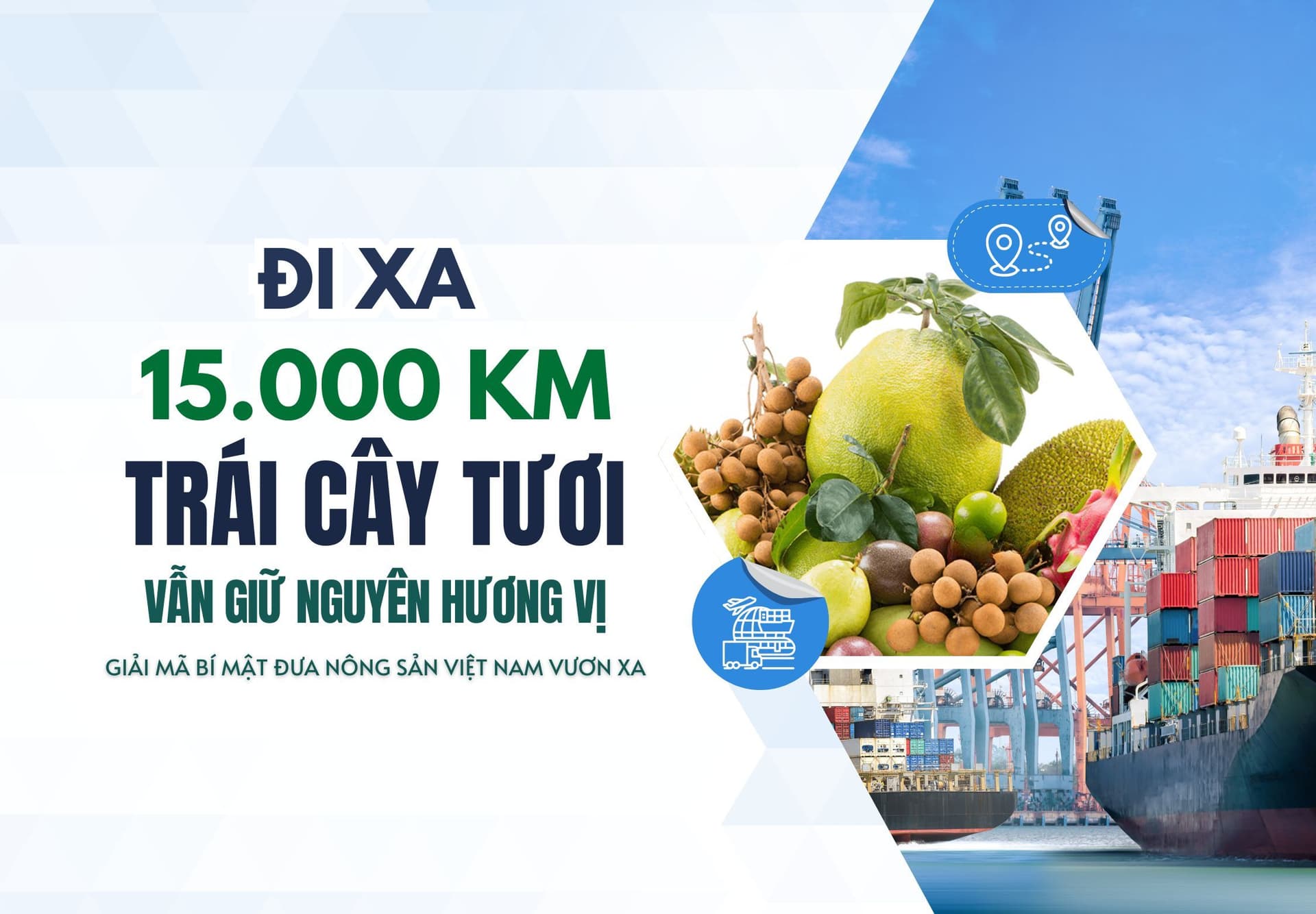 Làm thế nào để trái cây tươi đi hơn 15.000 km mà vẫn giữ được hương vị tự nhiên?